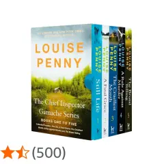 Fünf Bücher der Chief Inspector Gamache Serie von Louise Penny, in der richtigen louise penny reihenfolge: Still Life, A Fatal Grace, The Cruellest Month, A Rule Against Murder, The Brutal Telling.
