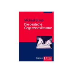 Buchcover: Michael Braun, "Die deutsche Gegenwartsliteratur". Hände tippen auf einer Tastatur. Ein Einblick in die deutsche schriftsteller gegenwart.