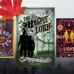 Drei Buchcover: "Legends & Lattes", "The Magpie Lord" und "A Marvellous Light". Perfekt für Fans von Romantasy Bestsellern.