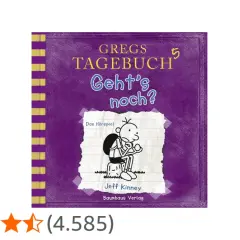 Cover von "Gregs Tagebuch: Geht's noch?", Band 5. Greg sitzt auf einem Blatt Papier.