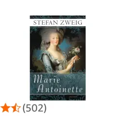 Buchcover: Stefan Zweigs "Marie Antoinette" mit einem Porträt der Königin und einer Rose.