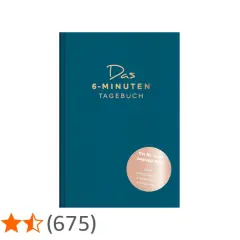 Das 6-Minuten-Tagebuch von Dominik Spenst, ein Journal für mehr Selbstbewusstsein, Lebensfreude und Gelassenheit.