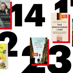 Bestseller-Biografien: Konrad Adenauer, "Das erwachsene Land" und "Du musst mir glauben". Daneben ein Ratgeber.