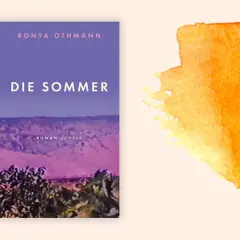 Buchcover "Die Sommer" von Ronya Othmann vor einem warmen, aquarellartigen Hintergrund.