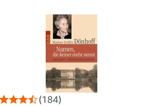 Dönhoffs "Namen, die keiner mehr nennt" – Kein Roman?