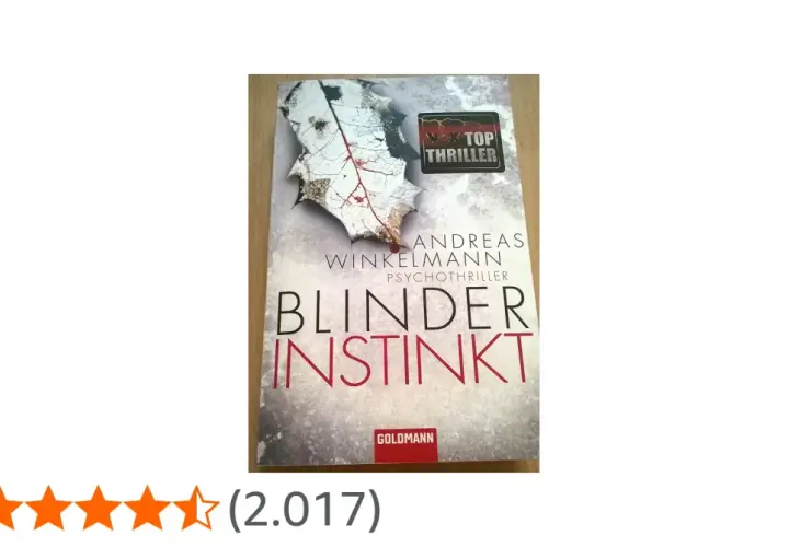 Cover von Andreas Winkelmanns Psychothriller "Blinder Instinkt". Ein spannendes Buch, das zum Nachdenken anregt.