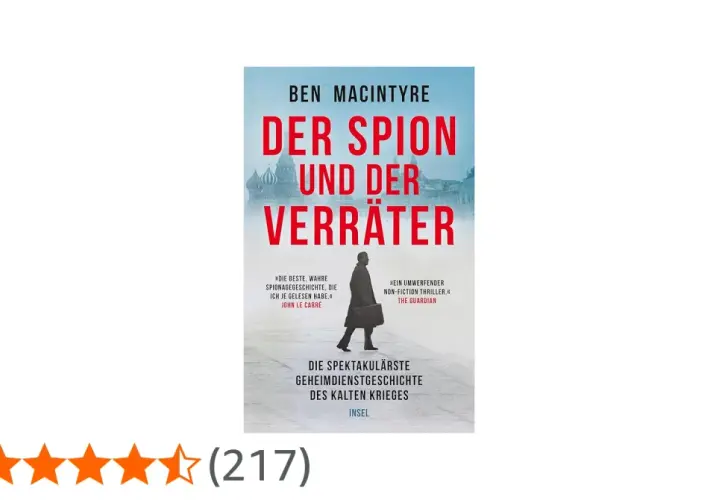 Der Spion und der Verräter" von Ben Macintyre – ein packendes spionage thriller buch über die spektakulärste Geheimdienstgeschichte des Kalten Krieges.