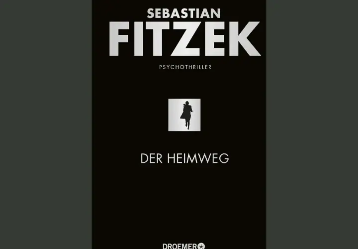 Sebastian Fitzeks Psychothriller "Der Heimweg" mit einer Silhouette einer rennenden Person.