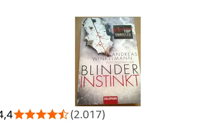 Cover von Andreas Winkelmanns Psychothriller "Blinder Instinkt". Ein spannendes Buch, das zum Nachdenken anregt.