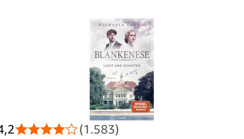 Cover von "Blankenese: Zwei Familien, Licht und Schatten", ein Roman von Michaela Gründig.