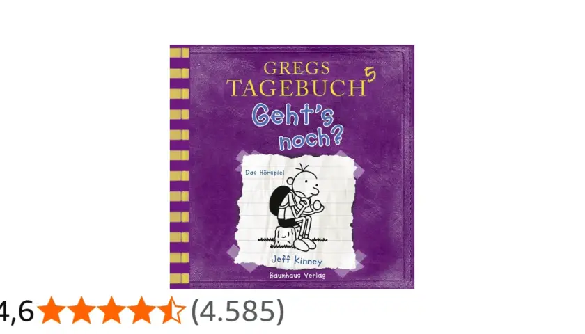Cover von "Gregs Tagebuch: Geht's noch?", Band 5. Greg sitzt auf einem Blatt Papier.