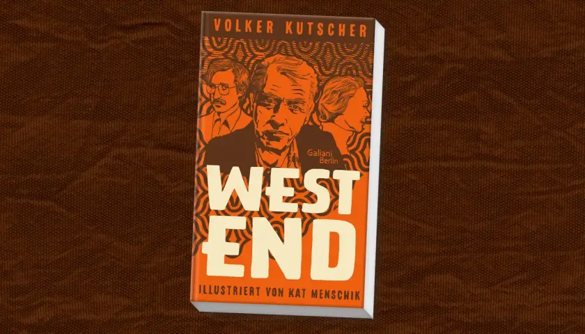 Buchcover "Westend" von Volker Kutscher, illustriert von Kat Menschik. Ein Muss für Fans der Gereon-Rath-Reihe, die die Reihenfolge der Bücher kennen.