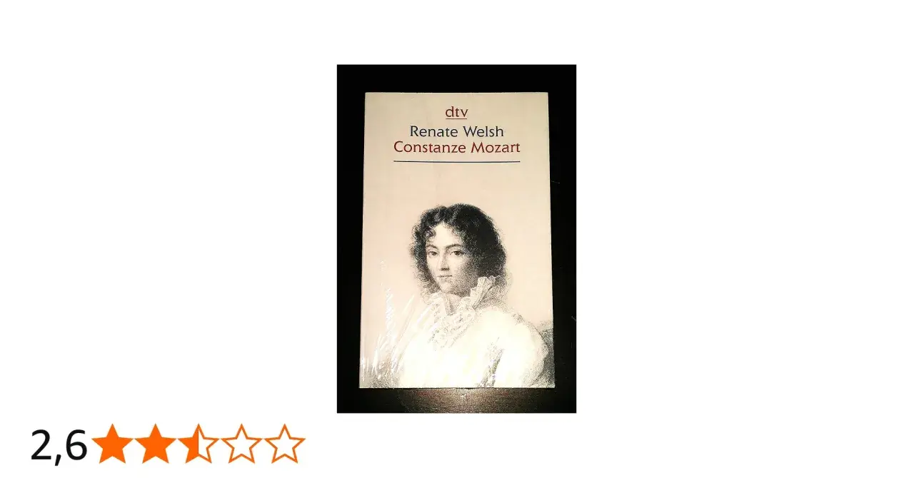 Buchcover: Renate Welsh, Constanze Mozart. Porträt einer Frau mit krausem Kragen.