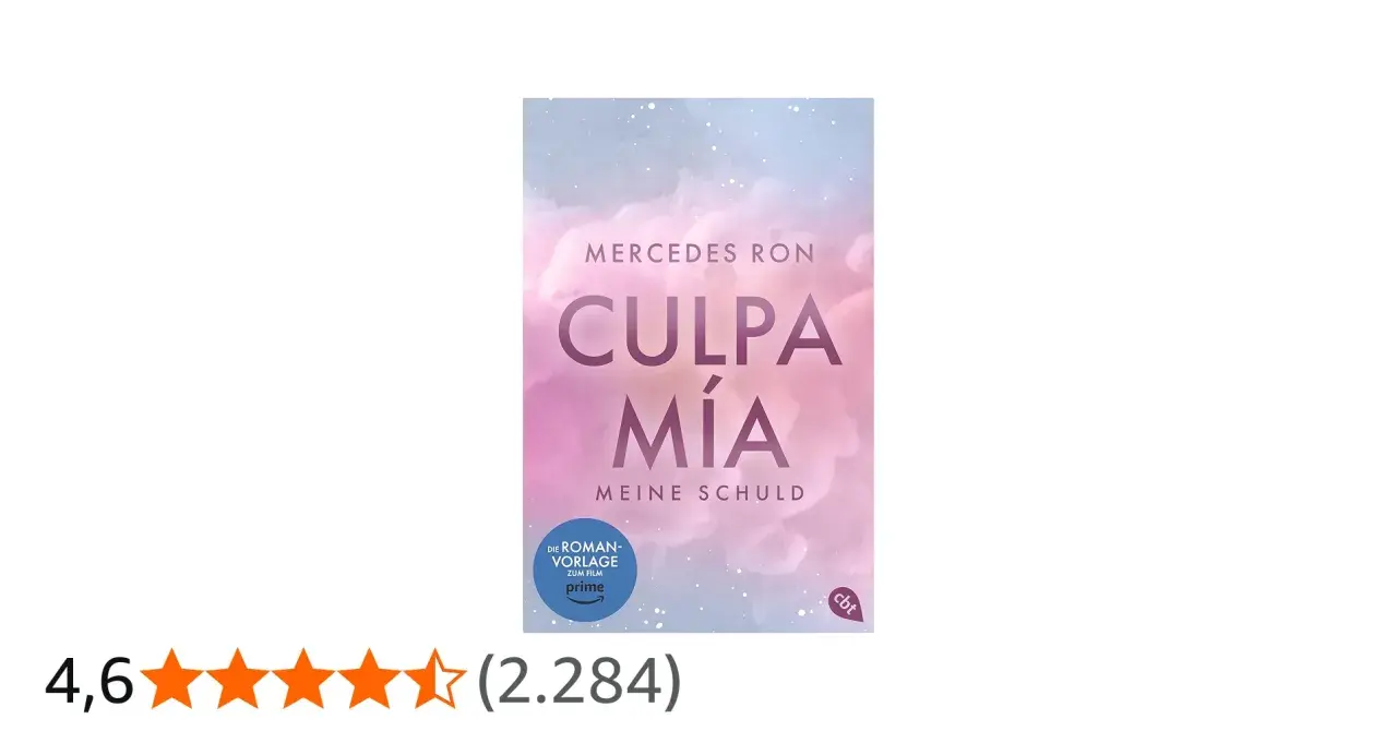 Buchcover "Culpa Mía - Meine Schuld" von Mercedes Ron, eine Romanvorlage zum Film.