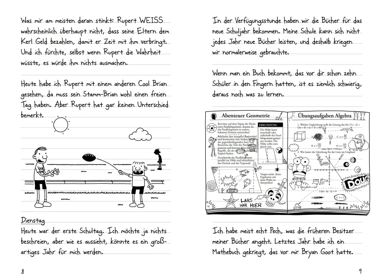 Gregs Tagebuch geht's noch: Greg ist genervt von Rupert, der seine Eltern ausnutzt. Er bekommt neue Schulb&uuml;cher und muss sich mit Mathe rumschlagen.